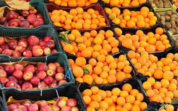 توزیع ۷۰ هزار تن سیب و پرتقال در ایام عید