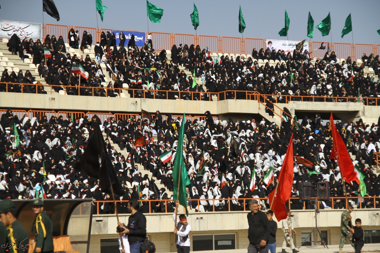 حضور 2 هزار دانش‌آموز بسیجی در تجمع بسیجیان استان