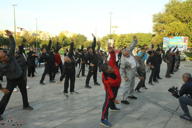 ورزش صبحگاهی در قزوین برگزار شد