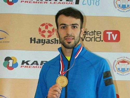 کسب مدال طلای بهمن عسگری ملی پوش ارزنده در رقابت های لیگ جهانی کاراته در ترکیه