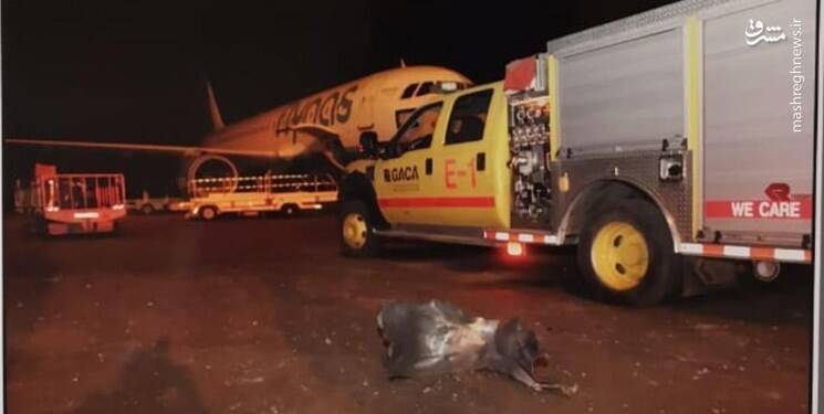 نخستین تصاویر از فرودگاه سعودی أبها بعد از اصابت موشک کروز یمن