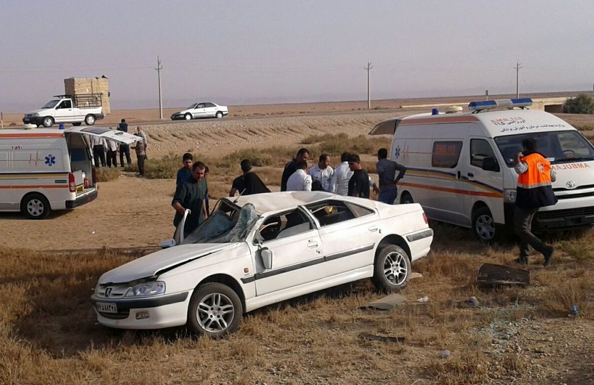 واژگونی سواری پژو پارس در قزوین، یک کشته و 2مجروح برجای گذاشت