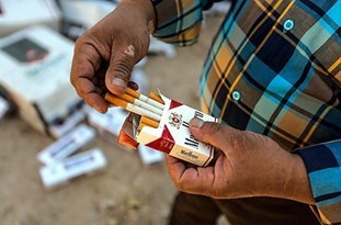 قاچاقچی سیگار در قزوین 740 میلیون ریال جریمه شد