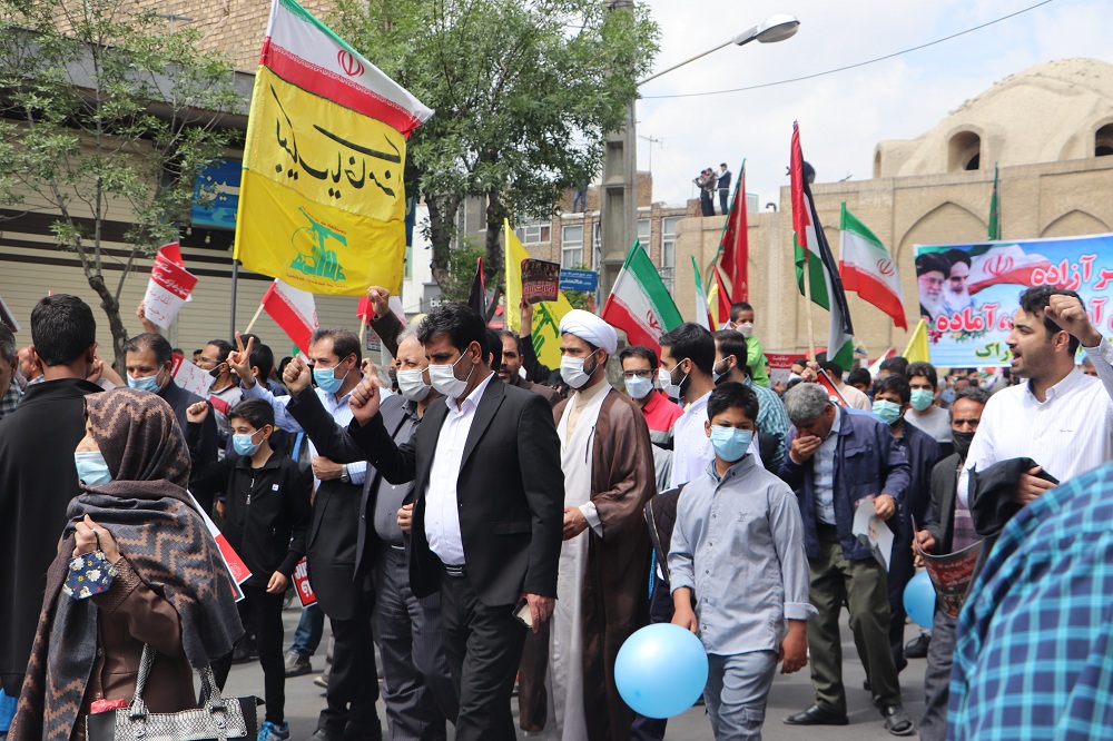 راهپیمایی روز جهانی قدس در قاب تصویر